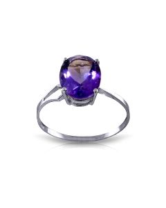2.2 Carat 14K White Gold Power Of Forgiveness Amethyst Ring