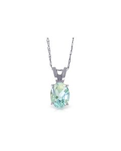 0.75 Carat 14K White Gold Seen 'em All Aquamarine Necklace