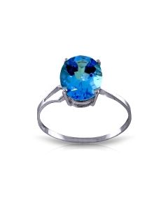 2.2 Carat 14K White Gold How Could I Blue Topaz Ring