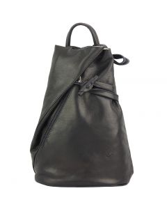 Fiorella leather backpack - Black