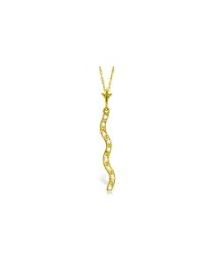 0.05 Carat 14K Gold Winding Road Diamond Necklace