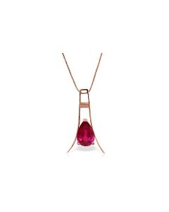 14K Rose Gold Ruby Necklace Class