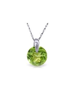 1 Carat 14K White Gold Unchain My Mind Peridot Necklace