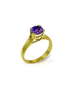 1.1 Carat 14K Gold Better To Be Ready Amethyst Ring