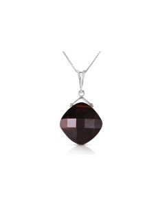 8.75 Carat 14K White Gold Fall Into Place Garnet Necklace