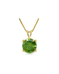 0.5 Carat 14K Gold Necklace Natural 0.50 Carat Green Diamond