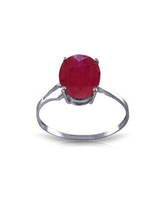 3.5 Carat 14K White Gold Path Not Taken Ruby Ring