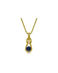 0.65 Carat 14K Gold Relentless One Sapphire Necklace