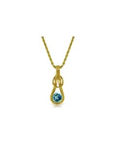 0.65 Carat 14K Gold Sailor's Knot Aquamarine Necklace