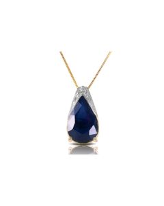 4.65 Carat 14K Gold Never Timid Sapphire Necklace