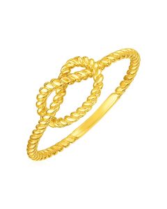 14k Yellow Gold Polished Knot Ring-7