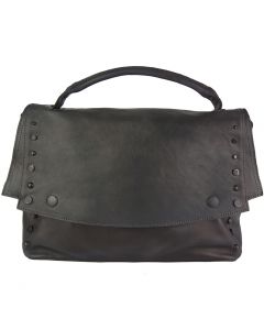 Natalina leather Messenger bag - Black